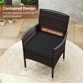 Tangkula 3 Piece Patio Furniture Set | Hand-Woven PE Wicker Conversation Set
