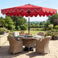 Tangkula 10 FT Patio Umbrella with Base Included with 2 Sandbags