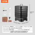 VEVOR 5 - Tray Worm Composter, 50 L Worm Compost Bin Outdoor and Indoor, Sustainable Design Worm Farm Kit, for Recycling Food Waste, Worm Castings, Worm Tea, Vermiculture and Vermicomposting