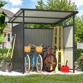 AECOJOY 6' x 6' Gazebo Outdoor Pergola for Patio, Small Lean to Hardtop Grill Gazebo
