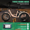 ABORON 3.0 Fat Tire Electric Trike for Senior Foldable E - Bike, 500W Motorized Tricycle Adult 20" Folding 3 Wheel Electric Commute Bike Trike W/48V