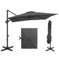 Tangkula 11 x 9 FT Patio Umbrella Large Offset Cantilever Outdoor Umbrella