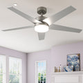 Uforic 52" Modern Ceiling Fan with Lights and Remote Control, 5 - Blade Ceiling Fan