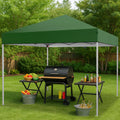 GVDV Canopy Tent, 10x10 Ft Easy Pop up Outdoor Canopy Tent, Portable Straight Leg Gazebo Instant Canopy, Blue