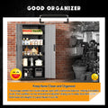 SOLAURA 71" Metal Garage Storage Cabinet with Locking Doors and Adjustable Shelves for Home, Office(Black)