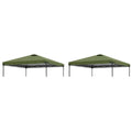 Home Decor 2pcs 10x10ft Replacement Cover Tier Gazebo Roof Sunshade Outdoor Cover Sunshade Patio Pavilion Protective Cover