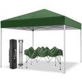 GVDV Canopy Tent, 10x10 Ft Easy Pop up Outdoor Canopy Tent, Portable Straight Leg Gazebo Instant Canopy, Blue