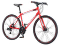 Schwinn Kempo Hybrid Bike, 700c Wheels, 21 Speeds, Mens Frame, Red