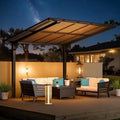 AECOJOY 10' x 8' Gazebo Outdoor Pergola for Patio, 8x10 Freestanding Lean to Hard Top Grill Gazebo