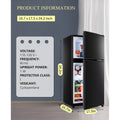 3.5 Cu.ft Mini Fridge Freezer, 2 Door Small Refrigerator, 7 Level Adjustable Thermostat Freezer Fridge for Living Room, Kitchen and Apartment, Sivelr