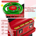 6V 2 - Seater Ride On Train with Detachable Carriage, Under - Seat Storage, Whistle & Flashing LED Lights, Trackless Electric Ride On Toy for Kids