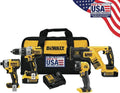 DEWALT 20V MAX XR Cordless Drill Combo Kit, 4 - Tool DCK494P2