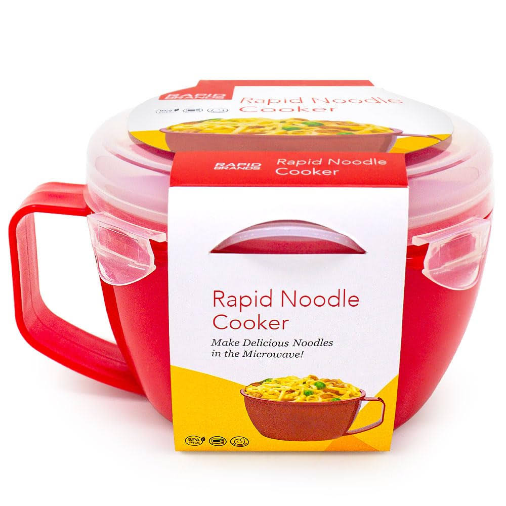 Rapid Cup Noodle/Soup Bowl | Microwave Soup & Noodles in Minutes | Perfect for Dorm Small Kitchen or Office | Dishwasher - Safe Microwaveable &
