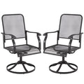 AECOJOY 360° Patio Swivel Chairs Set of 2, High-Back All-Weather Outdoor Seating