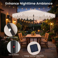 Tangkula 9 FT Solar Patio Umbrella with 32 LED Lights