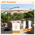 Tangkula 8x8 FT Patio Umbrella with Base Included