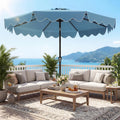 Tangkula 9 FT Patio Umbrella with Base Included