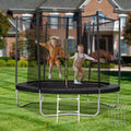 MARNUR 8FT Trampoline for Kids Trampoline with Enclosure Net, Ladder, Wind Stakes, Outdoor 330 lb Weight Capacity
