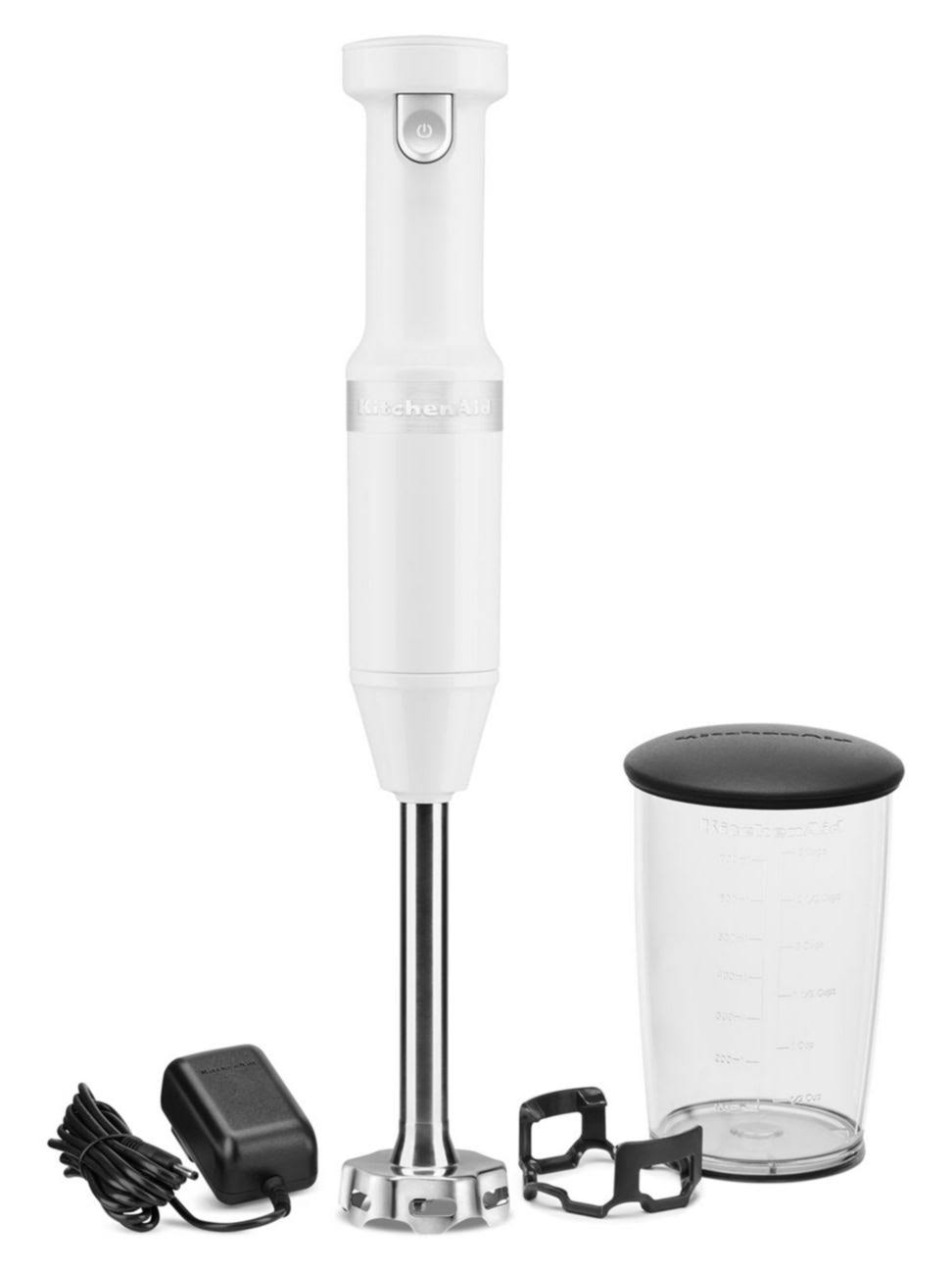 KitchenAid - Cordless Variable Speed Hand Blender - White