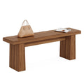 Fnova 48" Wooden Two - Person Backless Entryway Bench with Under - Bench Storage for Outdoor Garden, Living Room, Bedroom, Dining Room, Hallway