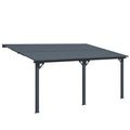 AECOJOY 16x10 Outdoor Hardtop Gazebo Adjustable Height (6.5-9.8Ft) Pergola for Patio
