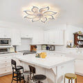 Garwarm Dimmable Ceiling Fan with Light and Remote Control, 27" Small Flush Mounted Ceiling Fan