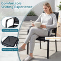Tangkula Patio Dining Chairs | Stackable Outdoor Armchairs with Metal Frame