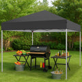 GVDV Canopy Tent, 10x10 Ft Easy Pop up Outdoor Canopy Tent, Portable Straight Leg Gazebo Instant Canopy, Blue