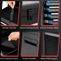 2 - in - 1 Rolling Tool Chest, 5-Drawer Tool Storage Cabinet with Wheels, Adjustable Shelf, Tool Box Organizer for Garage Warehouse Workshop