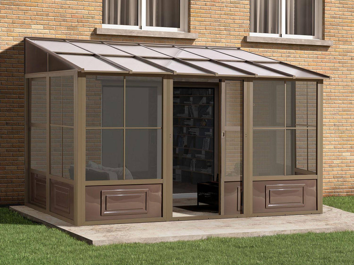 Gazebo Penguin Florence Add A Room Sunroom Patio Enclosure with Polycarbonate Roof
