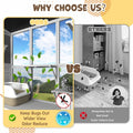 AECOJOY Catio Outdoor Cat Enclosure with Window Access, Large Window Catio Wood Cat House with 4 Platforms & 3 Doors