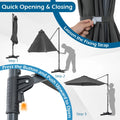 Tangkula 10FT Patio Umbrella Offset Cantilever Outdoor Umbrella