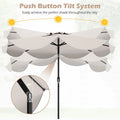 Tangkula 9 FT Solar Patio Umbrella with Base Included