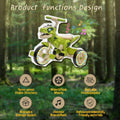 Xuanlur Kids Ride on Dinosaur Tricycle, Toddlers Kid Trike with Wide Flash Wheels, Anti - Slip Pedals, Rear Basket, Music & LED Lights, Toddler Bike