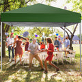 GVDV Canopy Tent, 10x10 Ft Easy Pop up Outdoor Canopy Tent, Portable Straight Leg Gazebo Instant Canopy, Blue