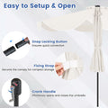 Tangkula 10 FT Solar Patio Umbrella with Base Included