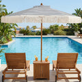Tangkula 7Ft Patio Umbrella with Fringe for Deck Backyard Poolside