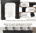 EPICOZY 43.3" Fireplace Mantel, Freestanding Fireplace Surround with Leg for Electric Fireplaces, MDF Mantel Surround with Shelf