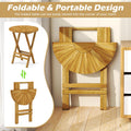 Tangkula 3 Pieces Folding Patio Bistro Set