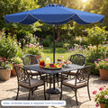 Tangkula 9 FT Patio Umbrella w/Crank Handle