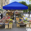 GVDV Canopy Tent, 10x10 Ft Easy Pop up Outdoor Canopy Tent, Portable Straight Leg Gazebo Instant Canopy, Blue