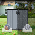 Tangkula 23.5 Cu.ft Outdoor Storage Box with Floor & Lockable Door
