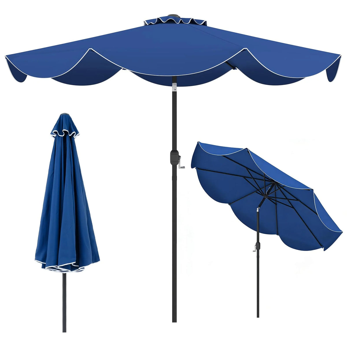 Tangkula 9 FT Patio Umbrella w/Crank Handle