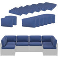 AECOJOY Outdoor Cushions for Patio Furniture 14PCS Outdoor Cushion Covers Replacement Washable with Zipper
