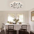 Garwarm Dimmable Ceiling Fan with Light and Remote Control, 27" Small Flush Mounted Ceiling Fan