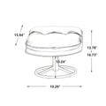 Velvet Swivel Accent Chair with Ottoman, Modern Chaise Lounge Chair with Metal Frame and Footstool, Comfy Armchair Reading Chair