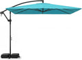 Tangkula 8x8 FT Solar Patio Umbrella with Base Included