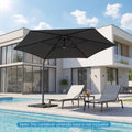 Tangkula 10FT Patio Umbrella Offset Cantilever Outdoor Umbrella