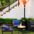 50,000 BTU Propane Patio Heater, Standing Stainless Steel Outdoor Heater with Wheels, Triple Protection, CSA Certified for Deck & Commercial