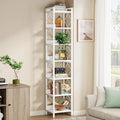 Tribesigns 78.7 in Tall Narrow Bookshelf, Freestanding 7 - Tier Bookcase, Skinny Corner Storage Organizer for Home Office